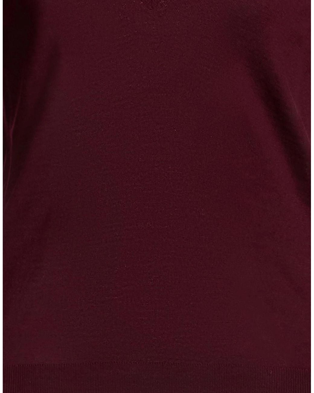 Saint Laurent Red Solid-Color Lightweight Knitwear