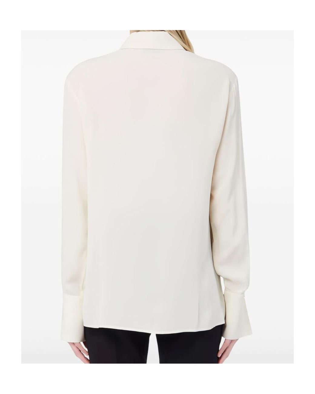 Liu Jo White Embellished Long Sleeved Buttoned Shirt