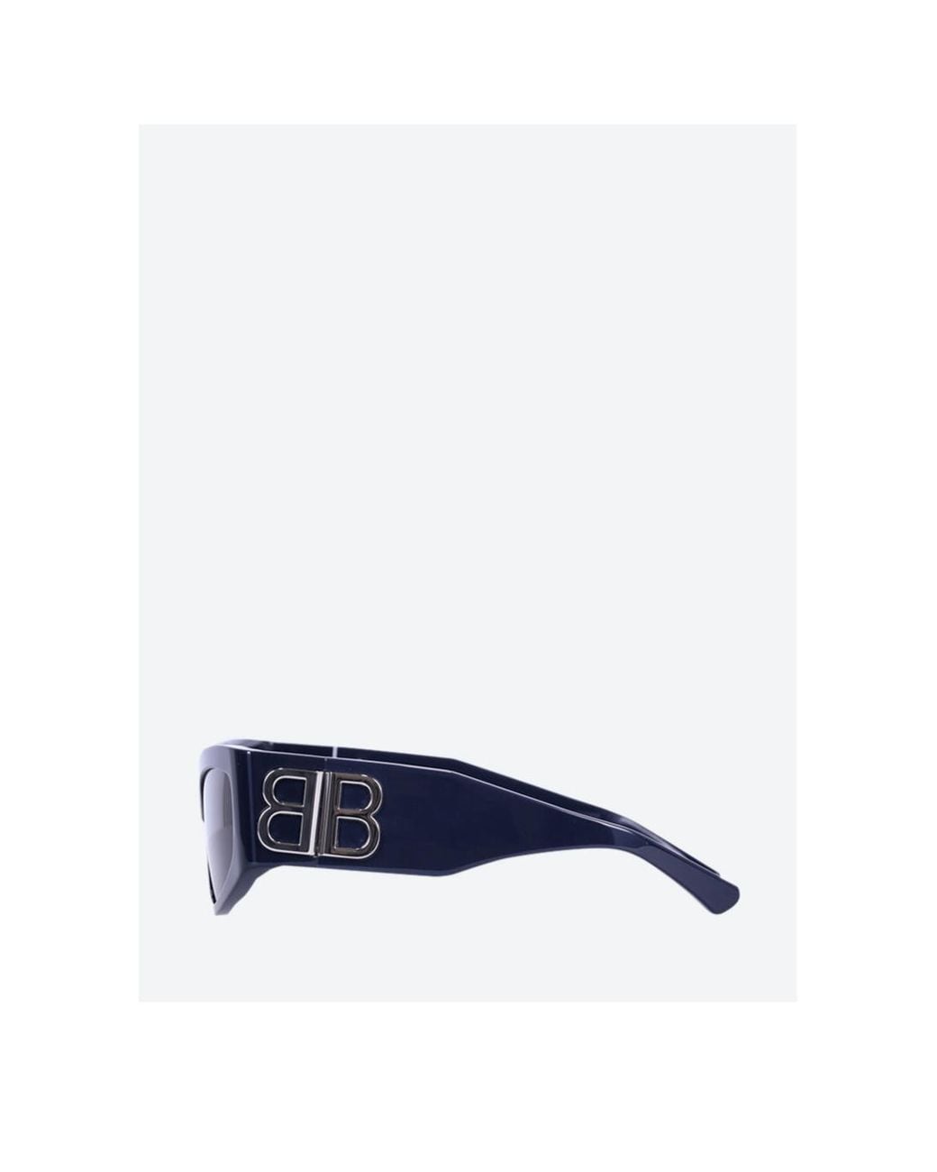 Balenciaga Blue Eyewear Bossy Cat-Eye Frame Sunglasses