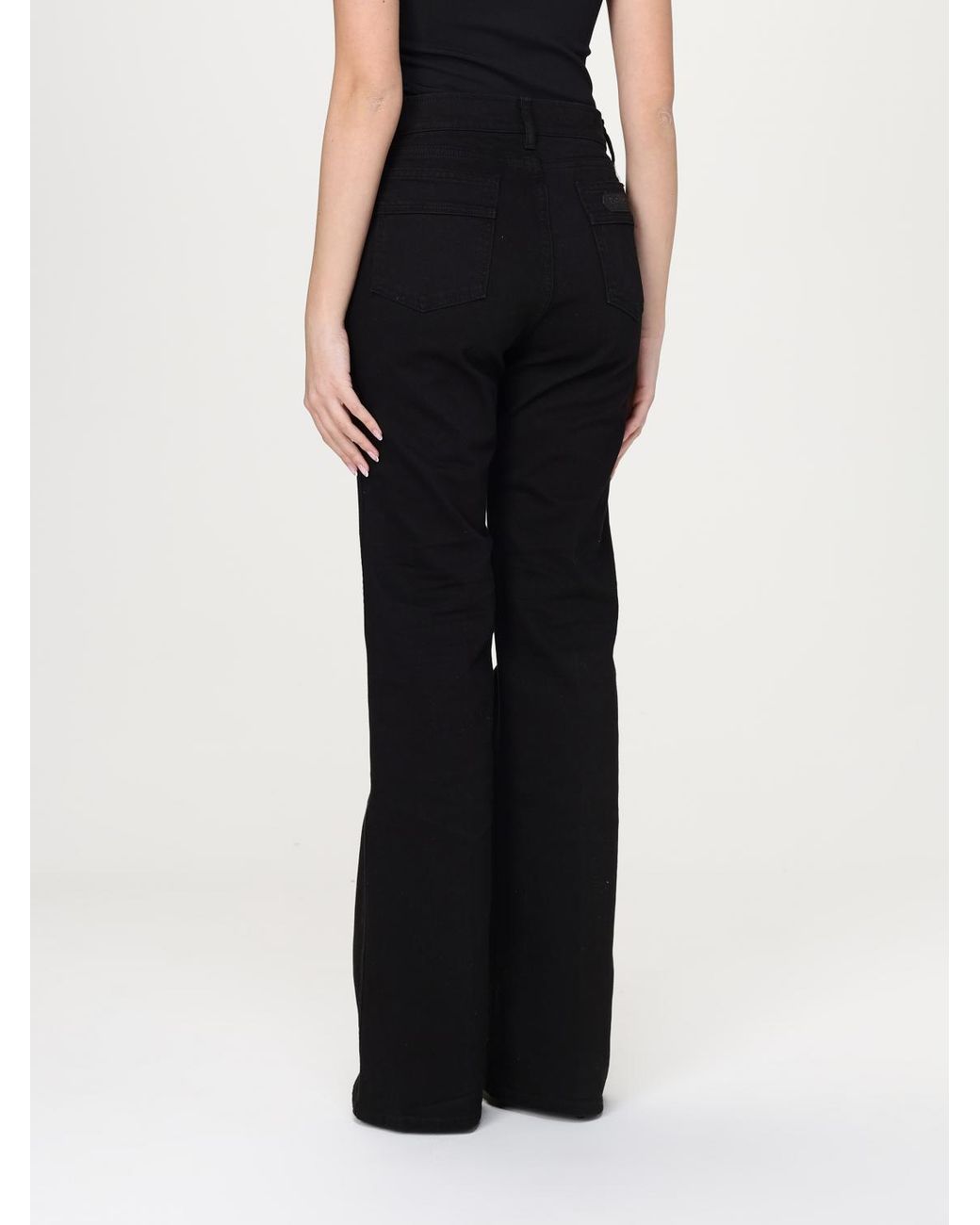 Tom Ford Black Logo-Patch Flared Jeans