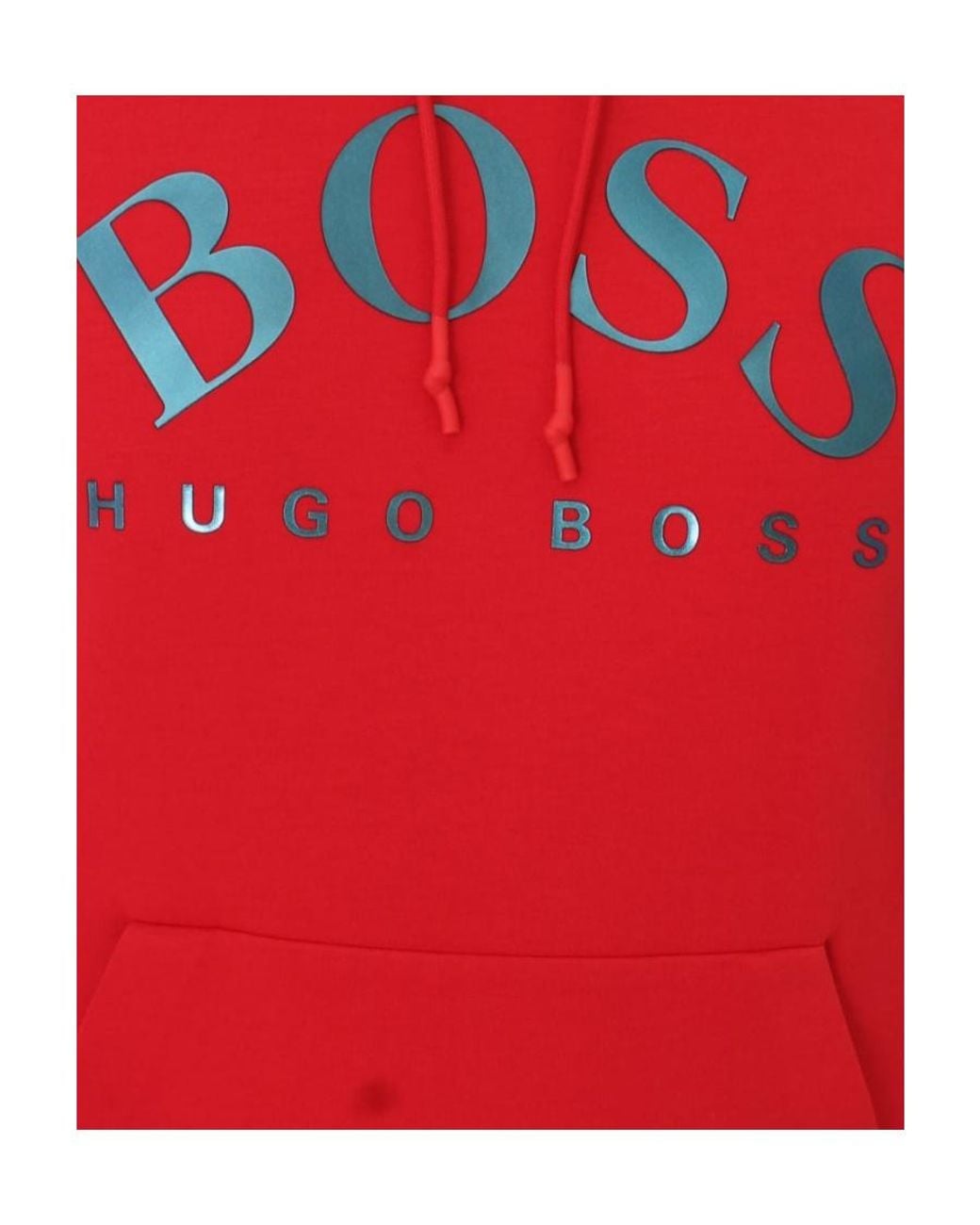Boss Red Logo Hooded Sweater for men