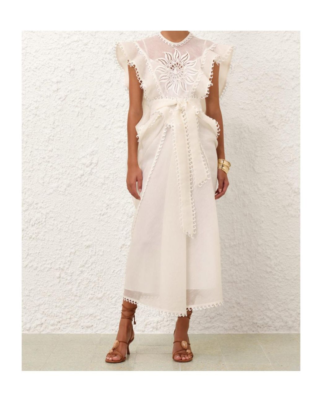 Zimmermann White Balance Waterfall Dress