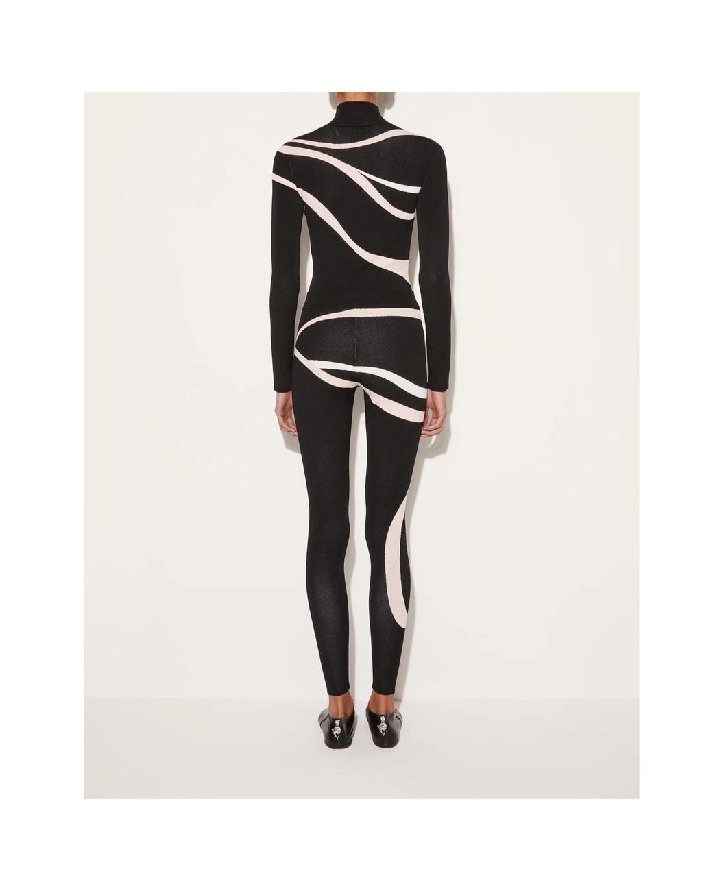 Emilio Pucci Blue Marmo-Jacquard Leggigns