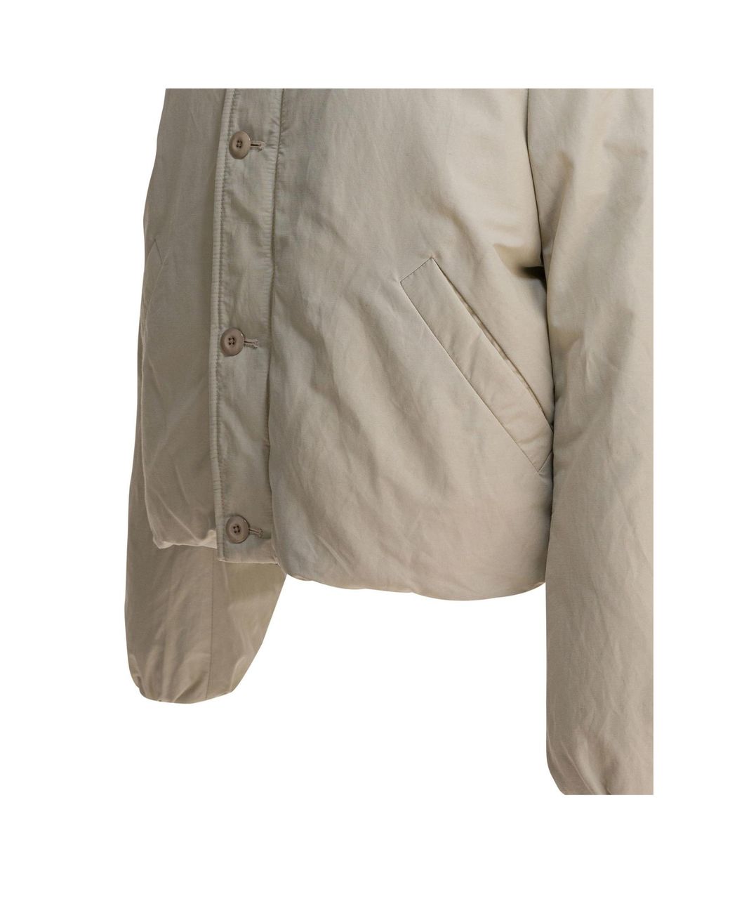 Lemaire Natural Elasticated Cuff Puffer Jacket