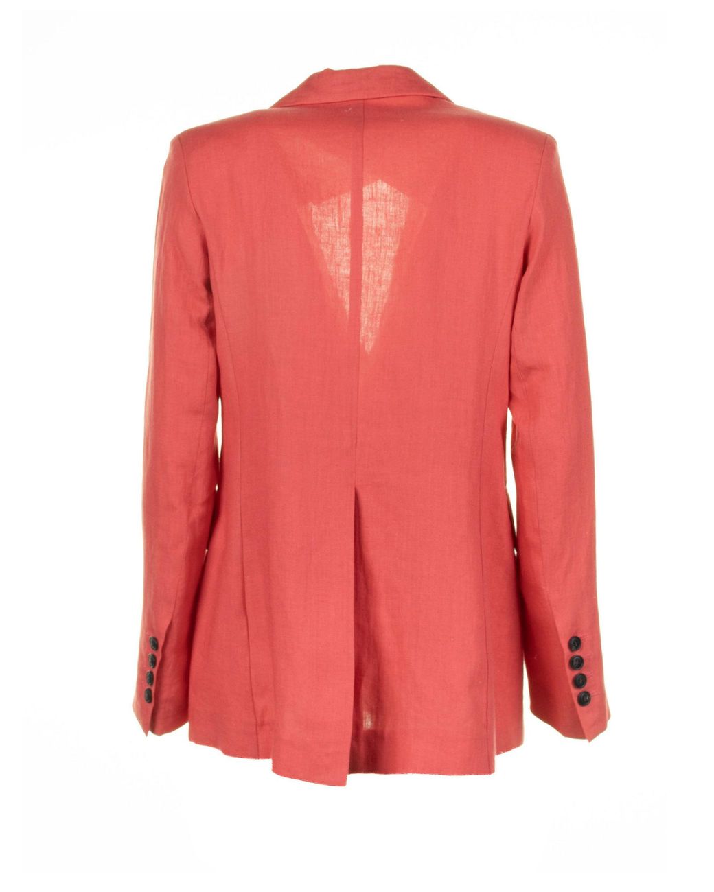 Eleventy Red Double Breasted Long Sleeved Jacket