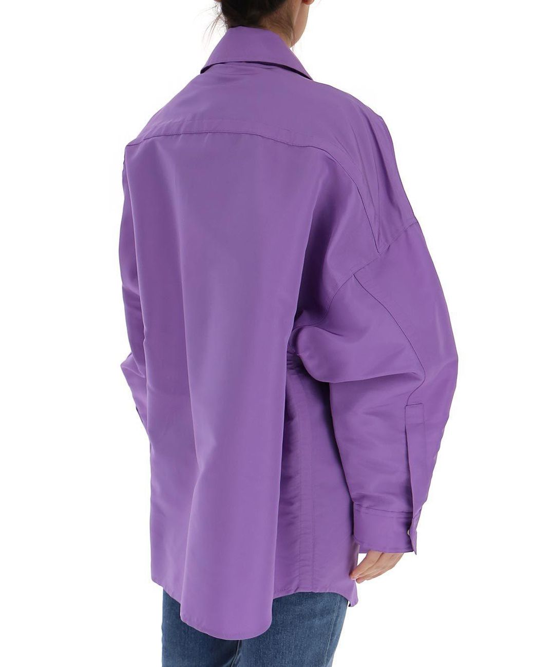 Valentino Purple Oversized Shirt Jacket