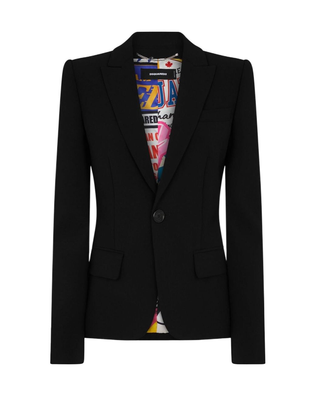 DSquared² Black 24/7 Single-Breasted Blazer