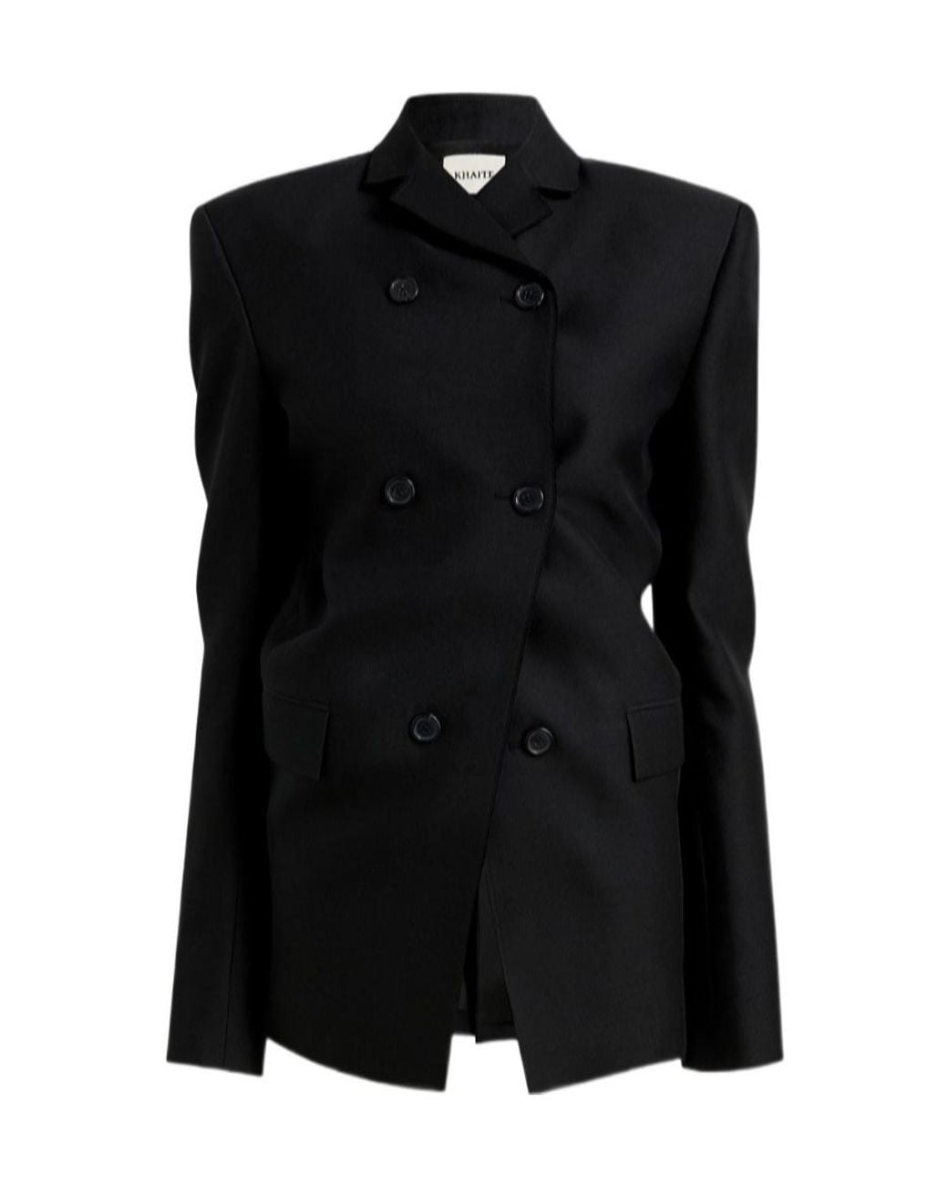 Khaite Black Rolo Double-Breasted Blazer