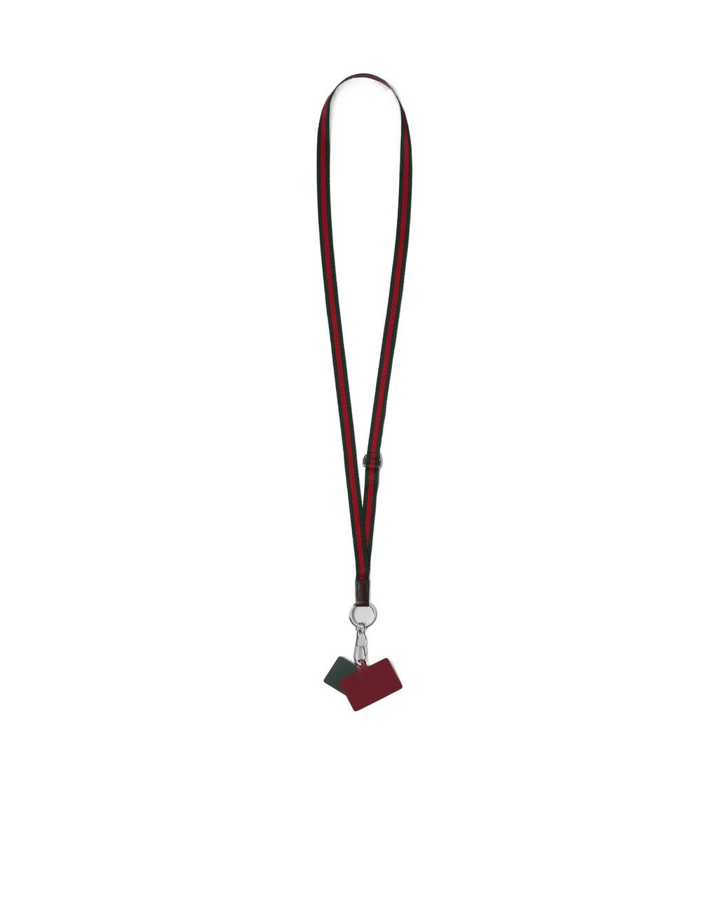 Gucci White Lanyard Phone Holder With Web for men