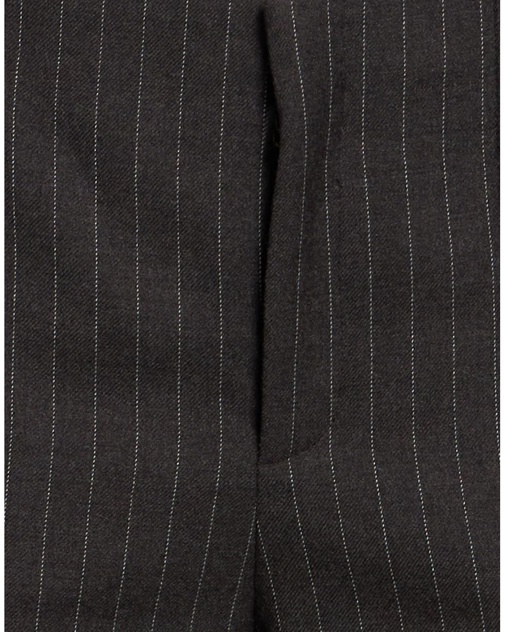 Jacquemus Black Straight-Leg Slim-Striped Wool Trousers