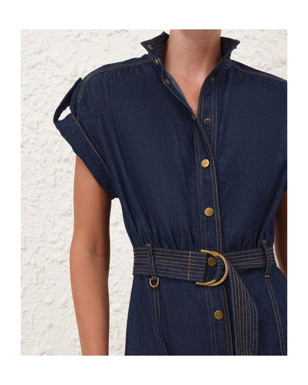 Zimmermann Blue Midi Denim Dress