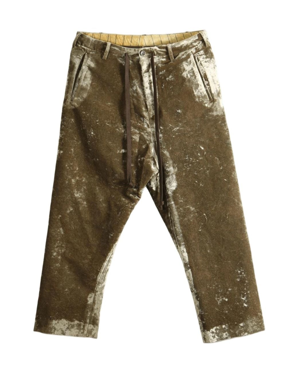 Uma Wang Green Casual Trousers With Belt Loops for men