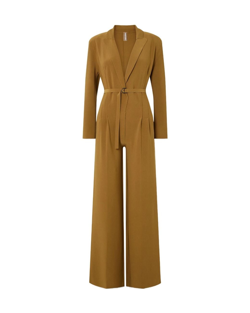 Norma Kamali Metallic Stretch Fabric Jumpsuit