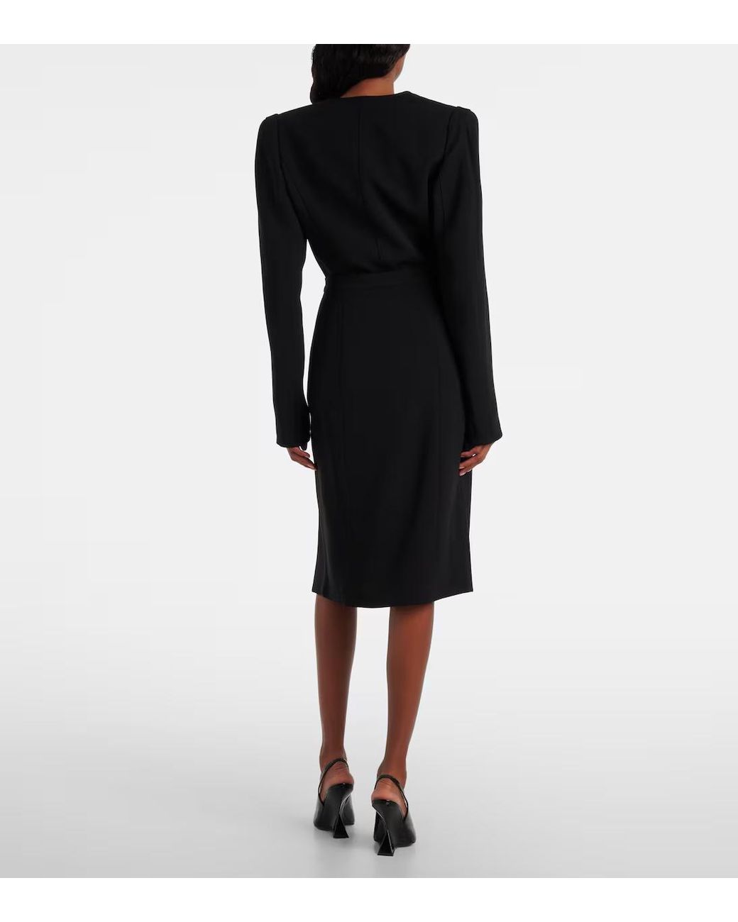 Mugler Black Re/Edit High-Rise Wrap Skirt