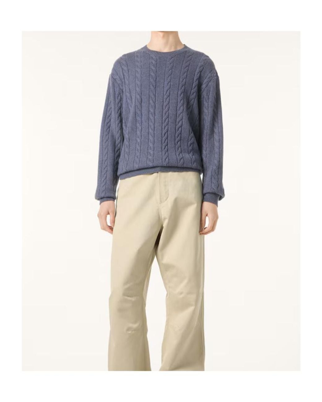 Loro Piana Blue Cedar Crewneck for men