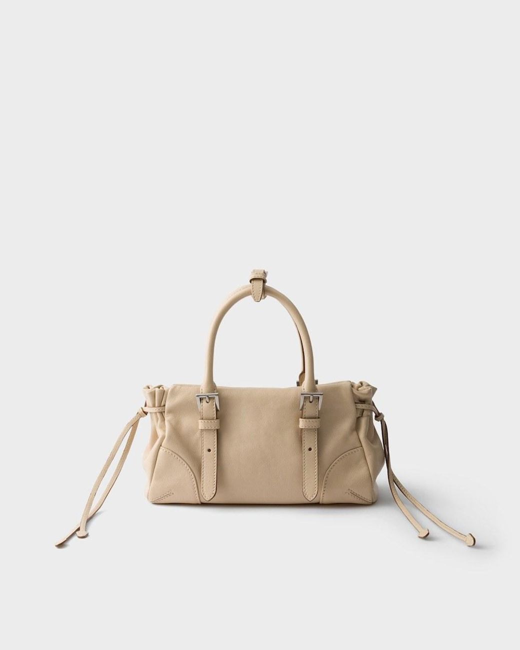 Prada Natural Karin Small Leather Bag