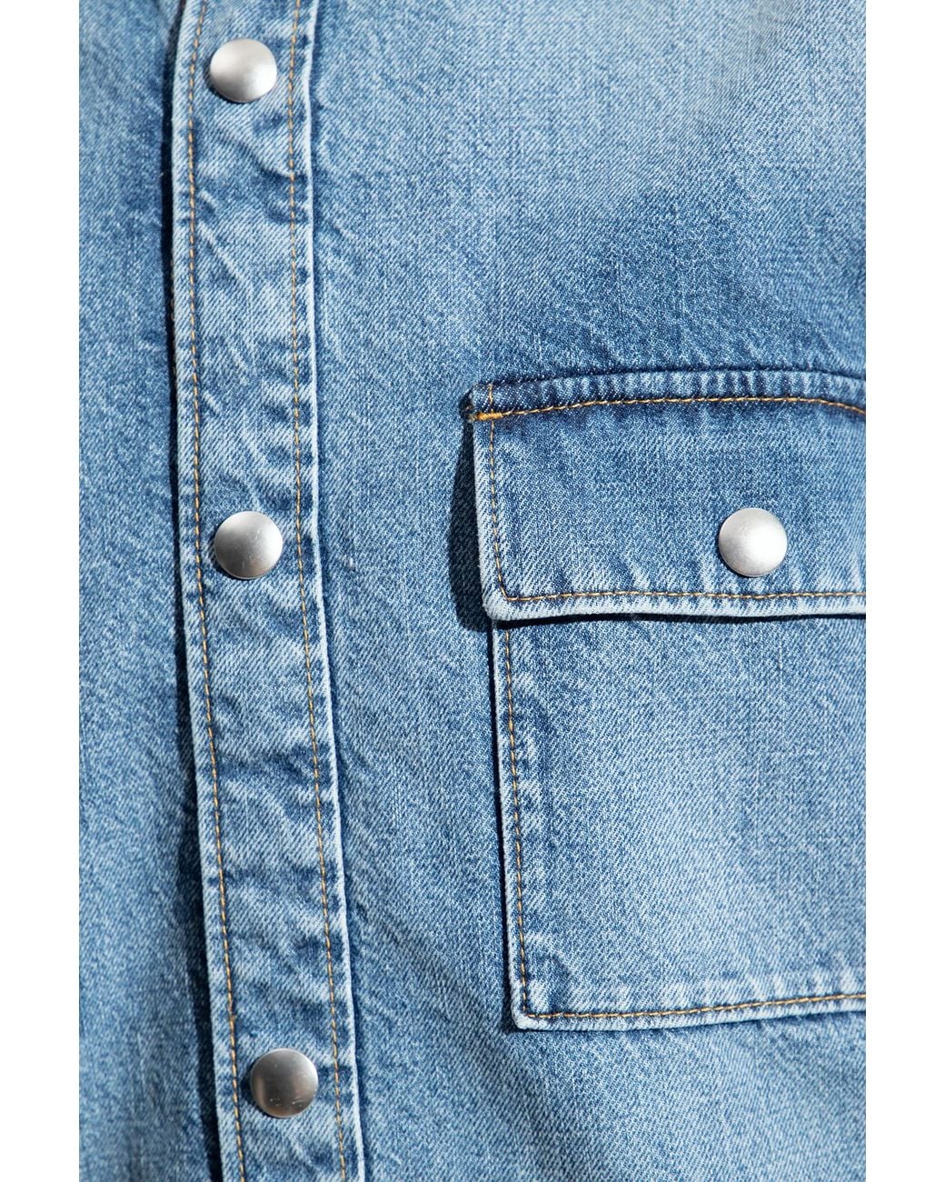 Bottega Veneta Blue Vintage Medium Denim Shirt