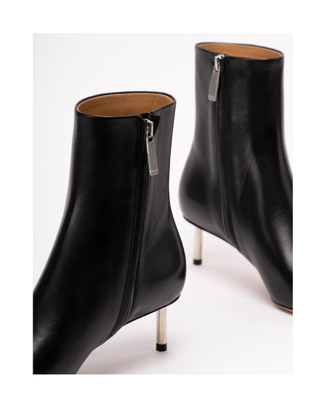 Off-White c/o Virgil Abloh Black Allen Square Toe Ankle Boots
