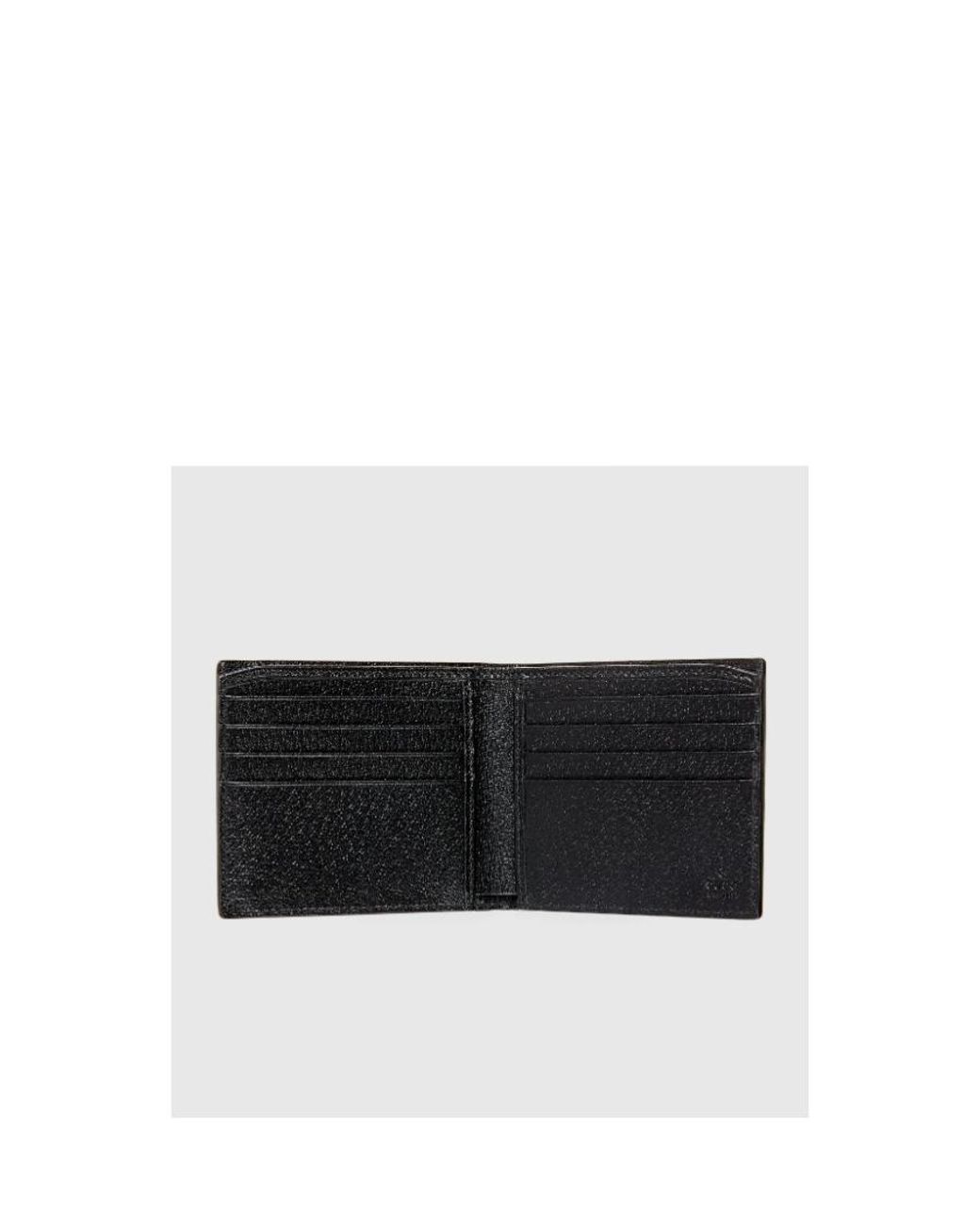 Gucci Black Interlocking G Card Case Wallet for men