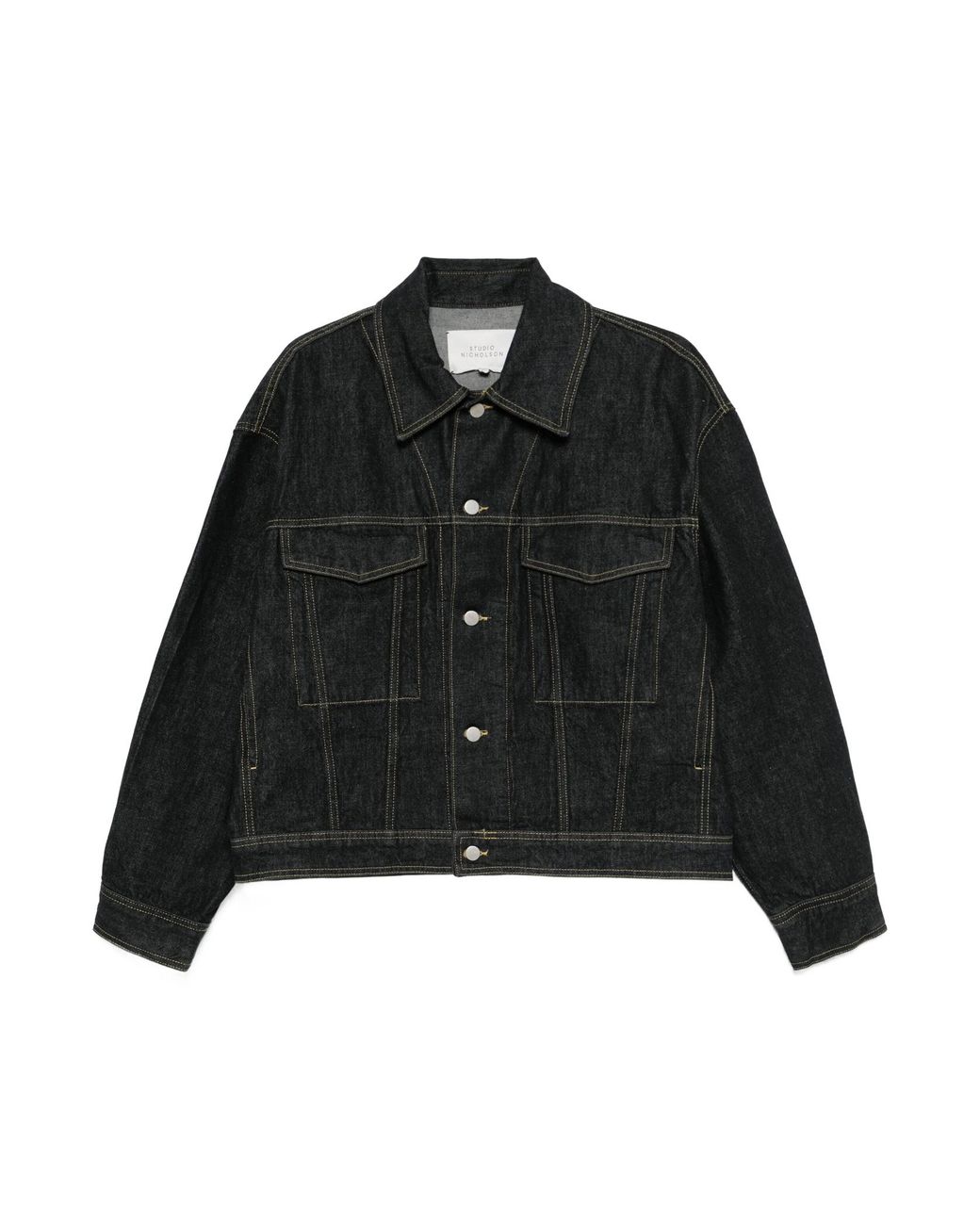 Studio Nicholson Black Stein Denim Jacket for men