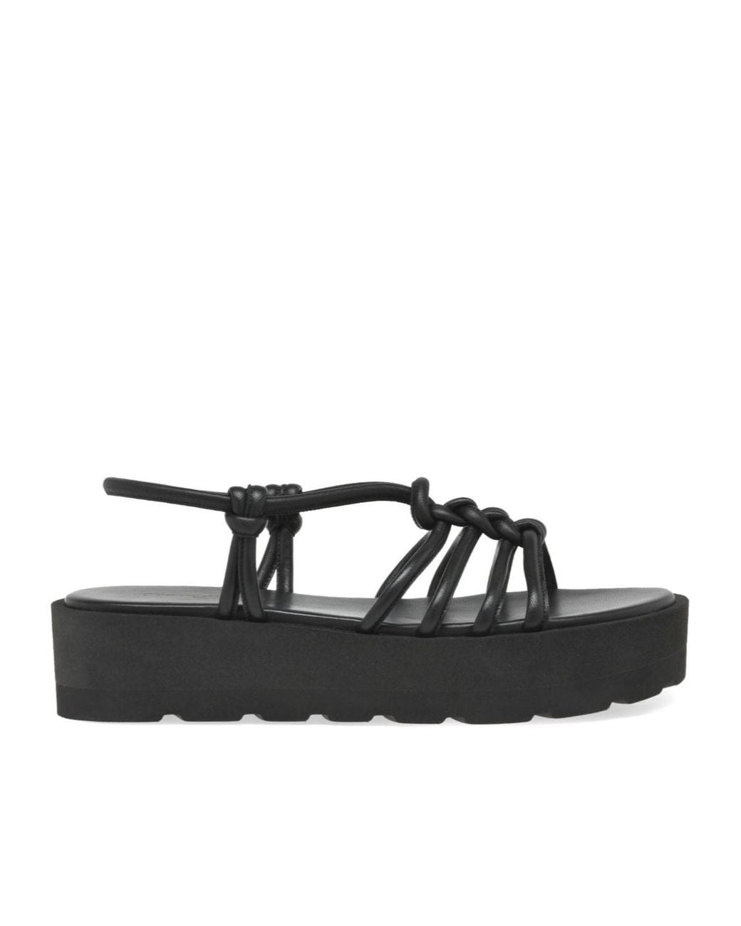 Gianvito Rossi Black Hebe Leather Sandals