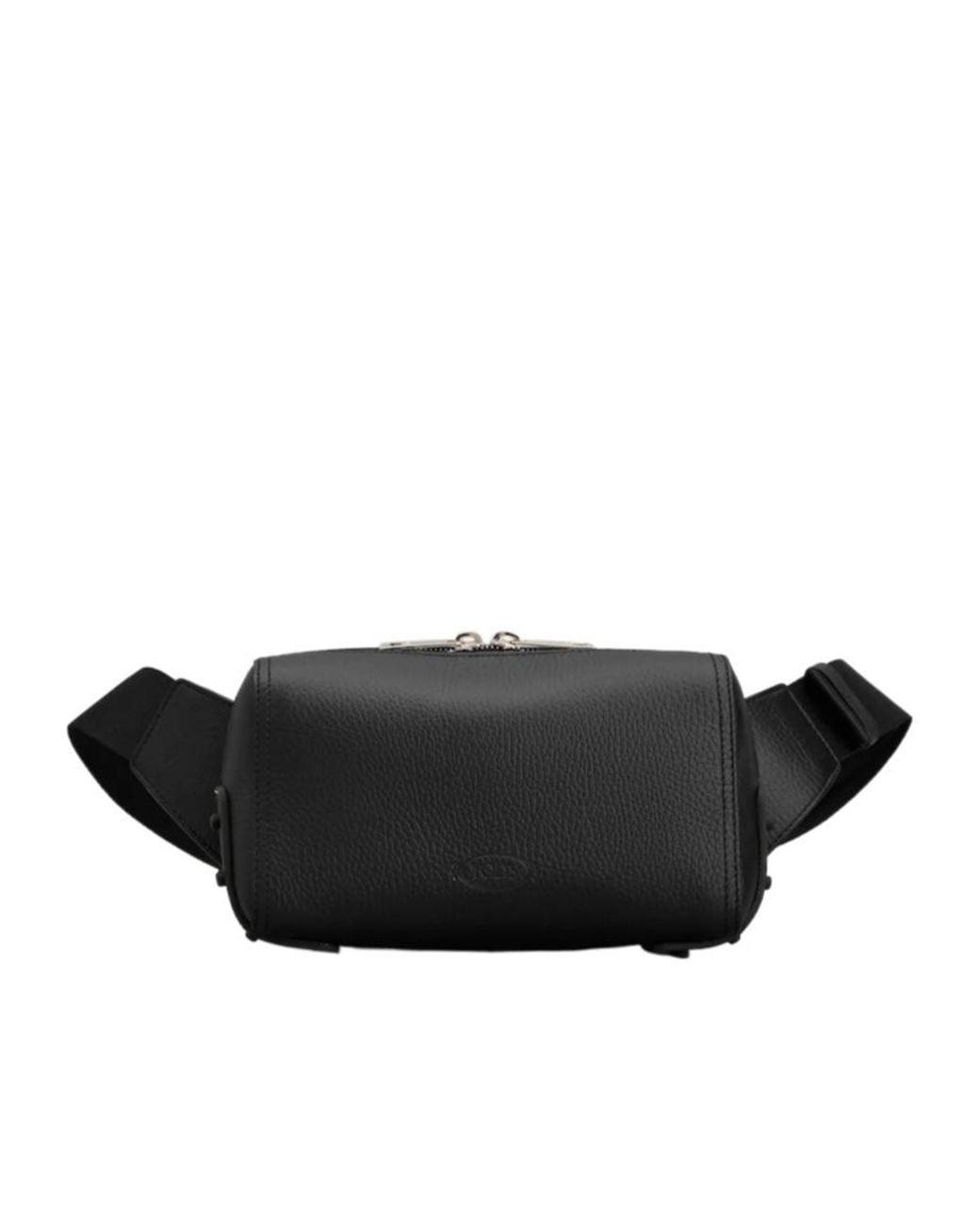 Tod's Black Zippered Shoulder Bag for men