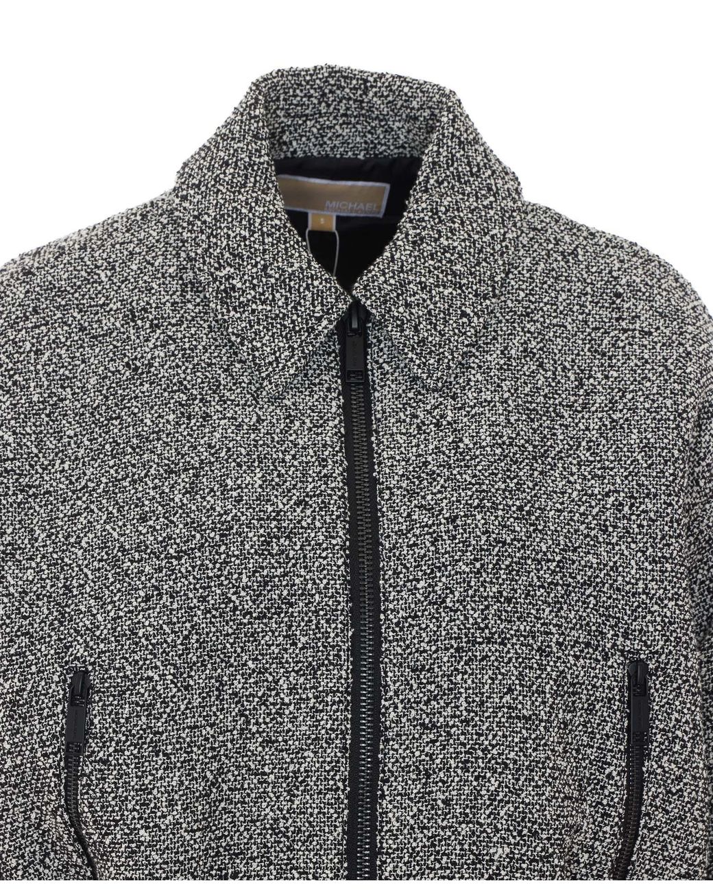 Michael Kors Multicolor Michael Textured Zip-Up Coat