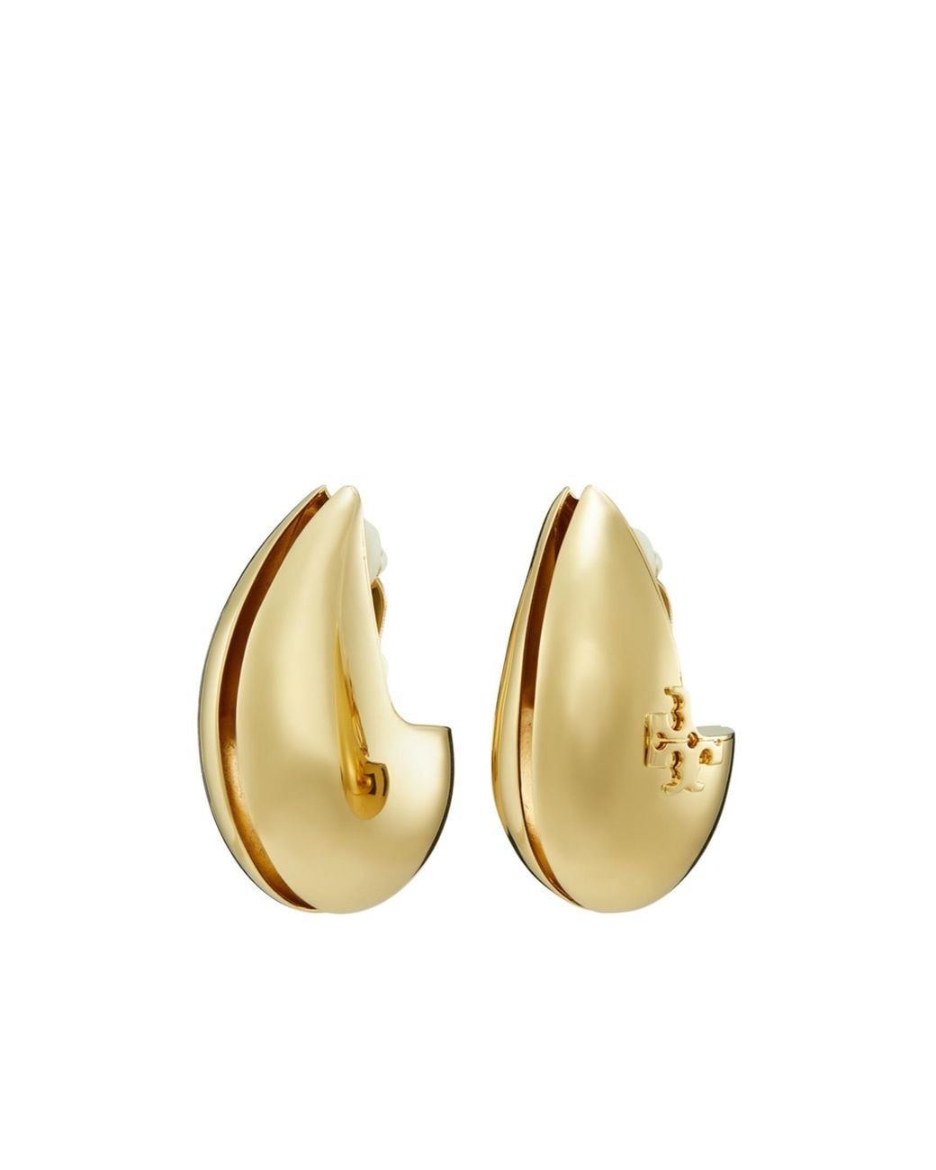 Tory Burch Metallic Wave Earrings