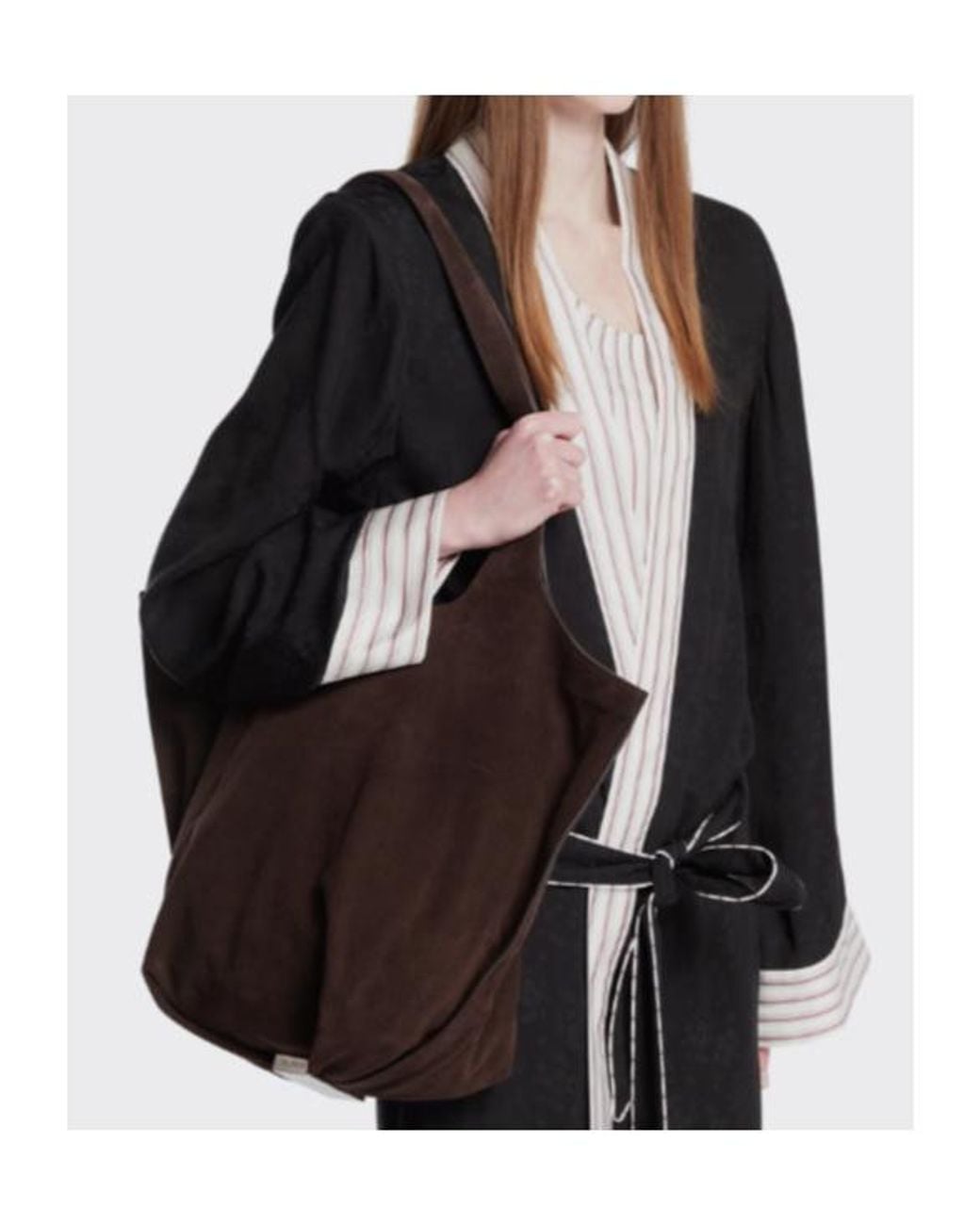 The Attico Brown The La Scoop Shoulder Bag