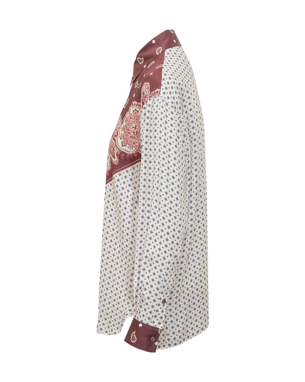 Pinko Multicolor Cher Bandana-Print Shirt