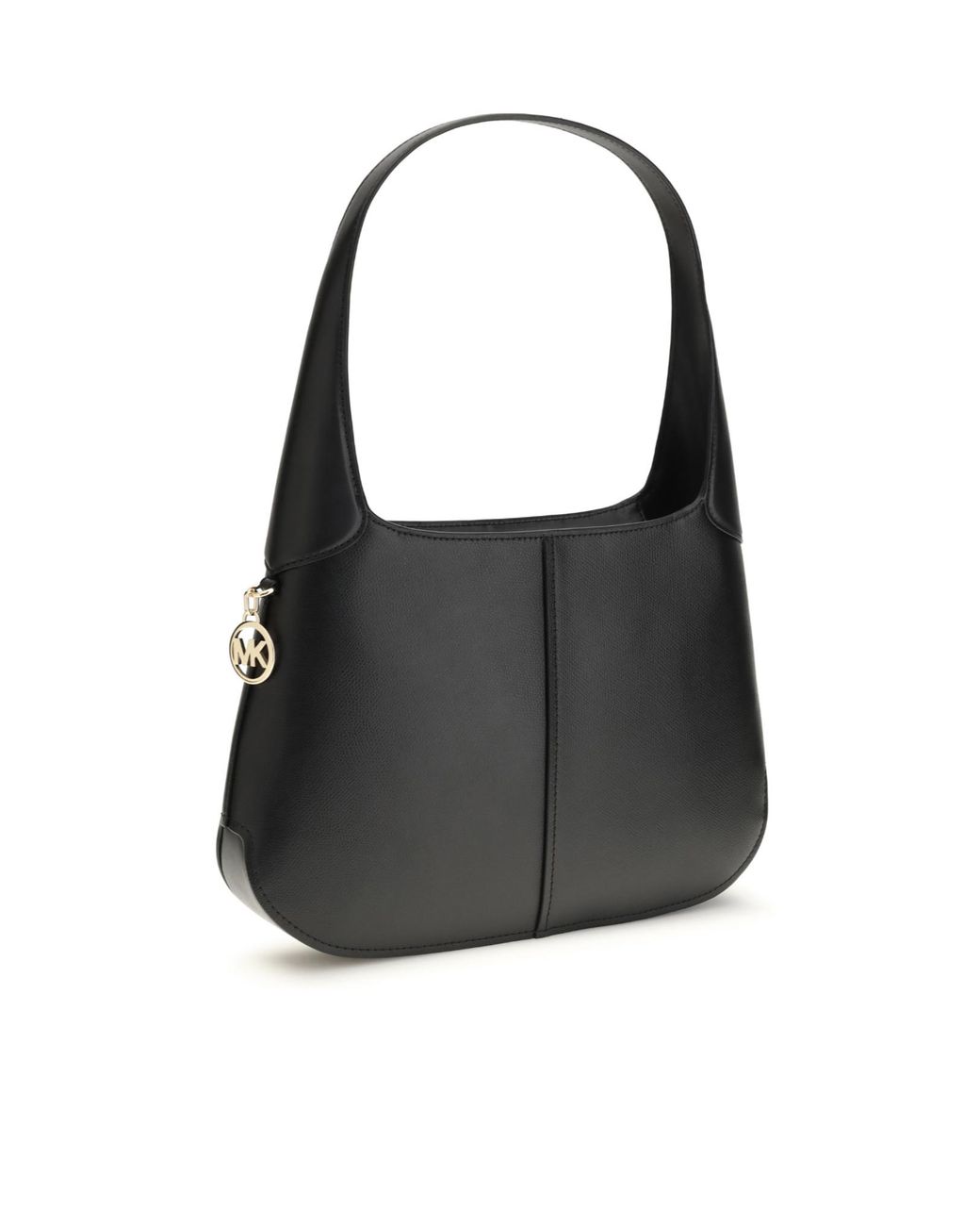 Michael Kors Black Michael Curved Hobo Bag