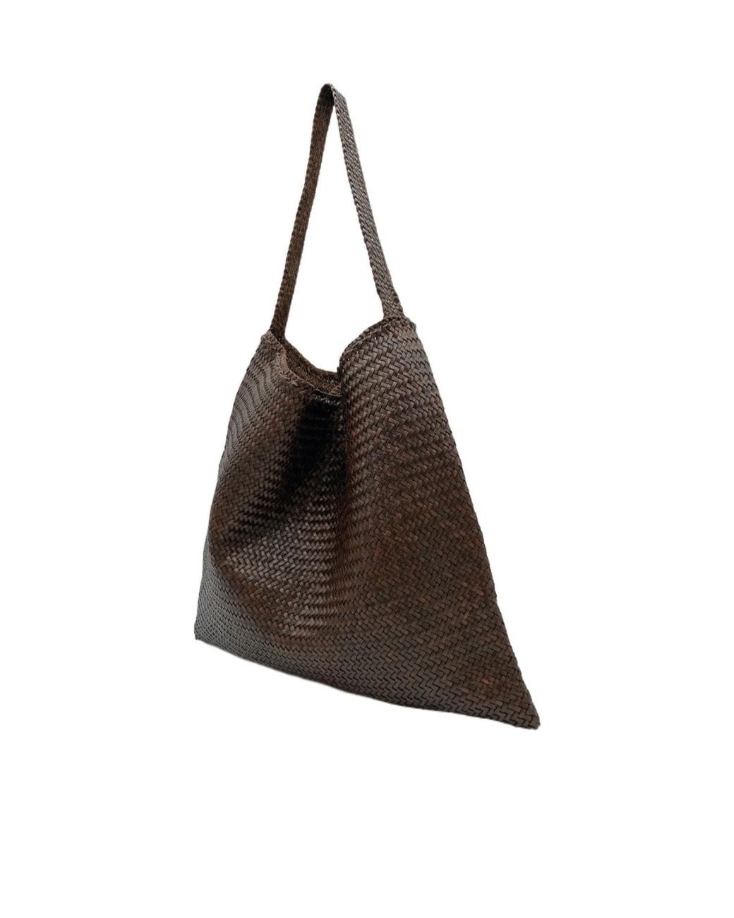 Dragon Diffusion Black Woven Shoulder Bag