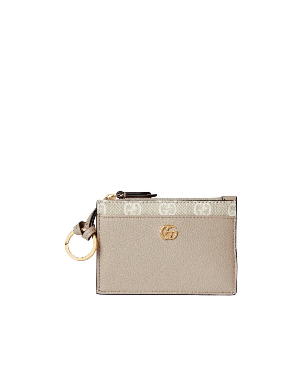 Gucci Multicolor Bi-Color Gg Marmont Zip Key Pouch
