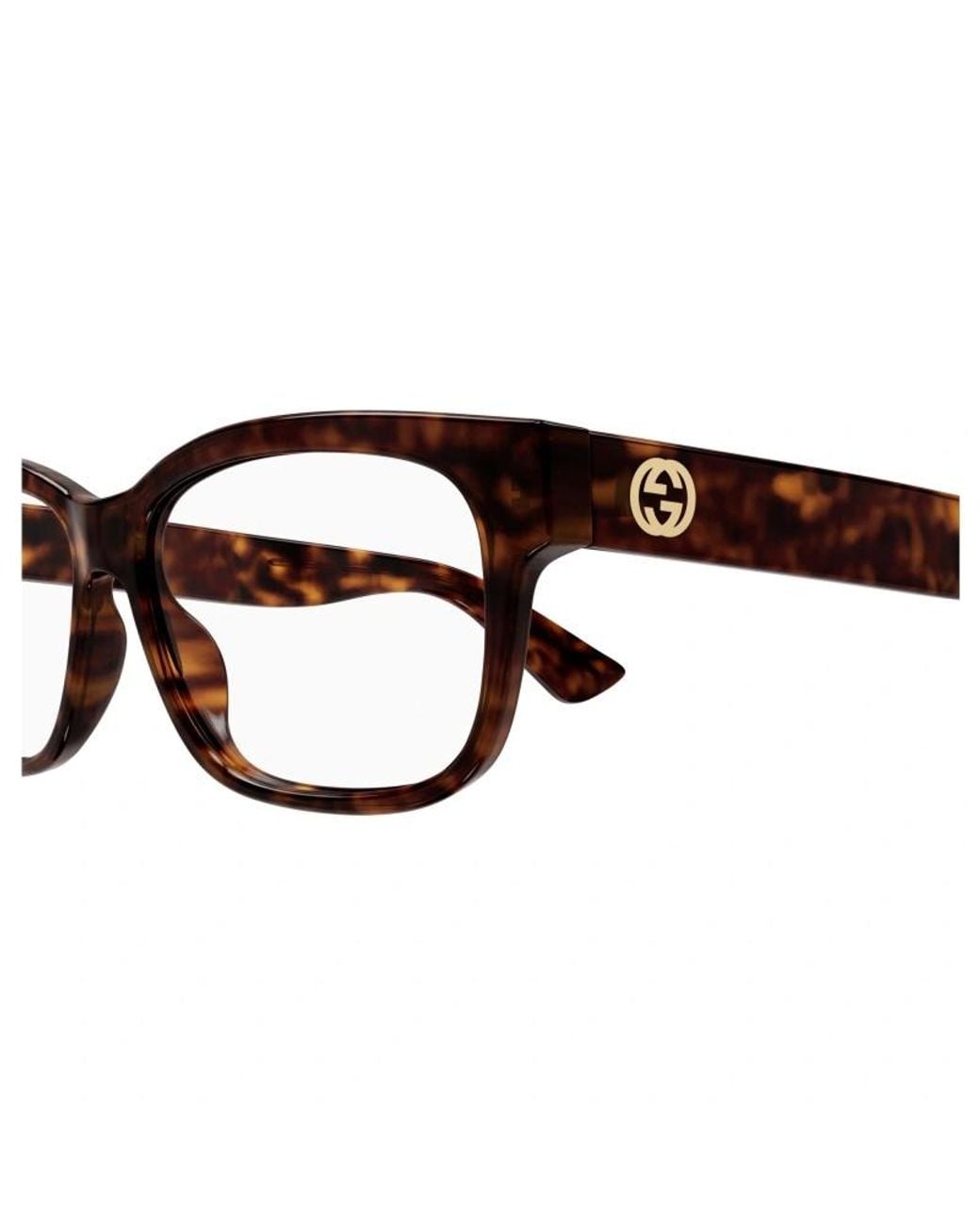 Gucci White Eyewear Rectangle Frame Glasses