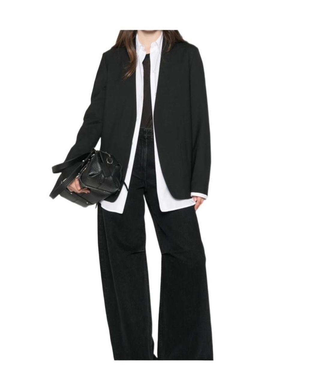 Maison Margiela Black Open Front Jacket