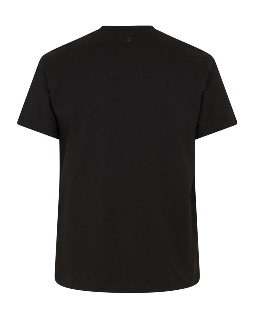 AMI Black Logo Short-Sleeved T-Shirt for men