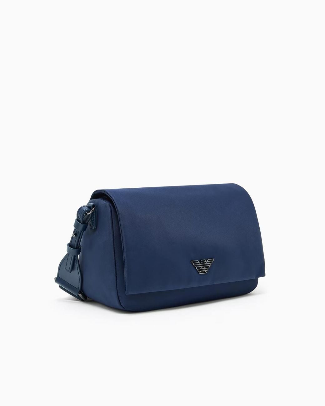 Emporio Armani Blue Eagle-Logo Messenger Bag for men