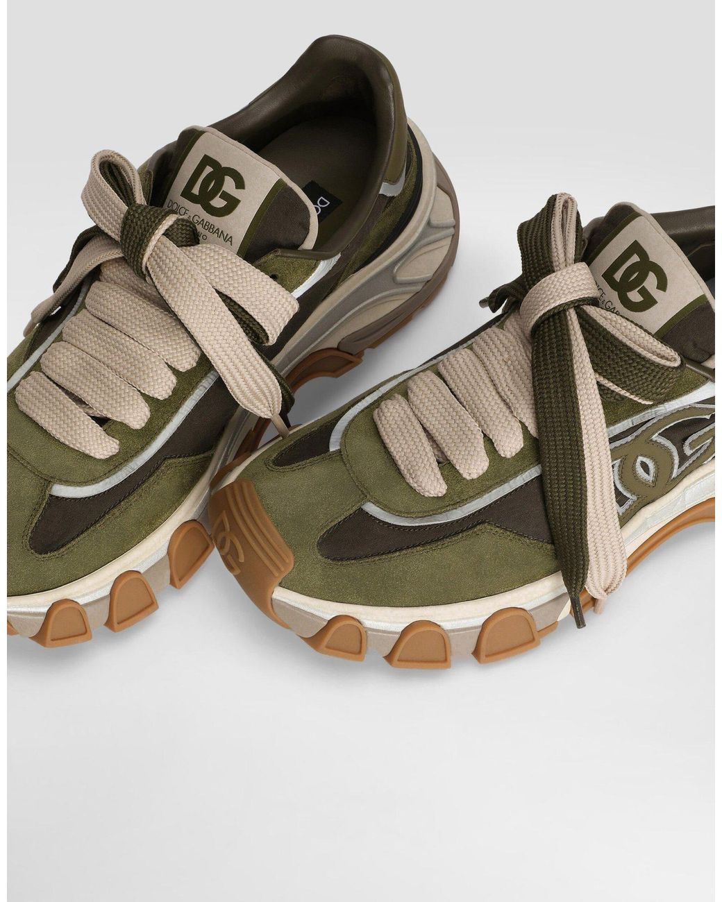 Dolce & Gabbana Green Baskets En Tissu Country Road for men