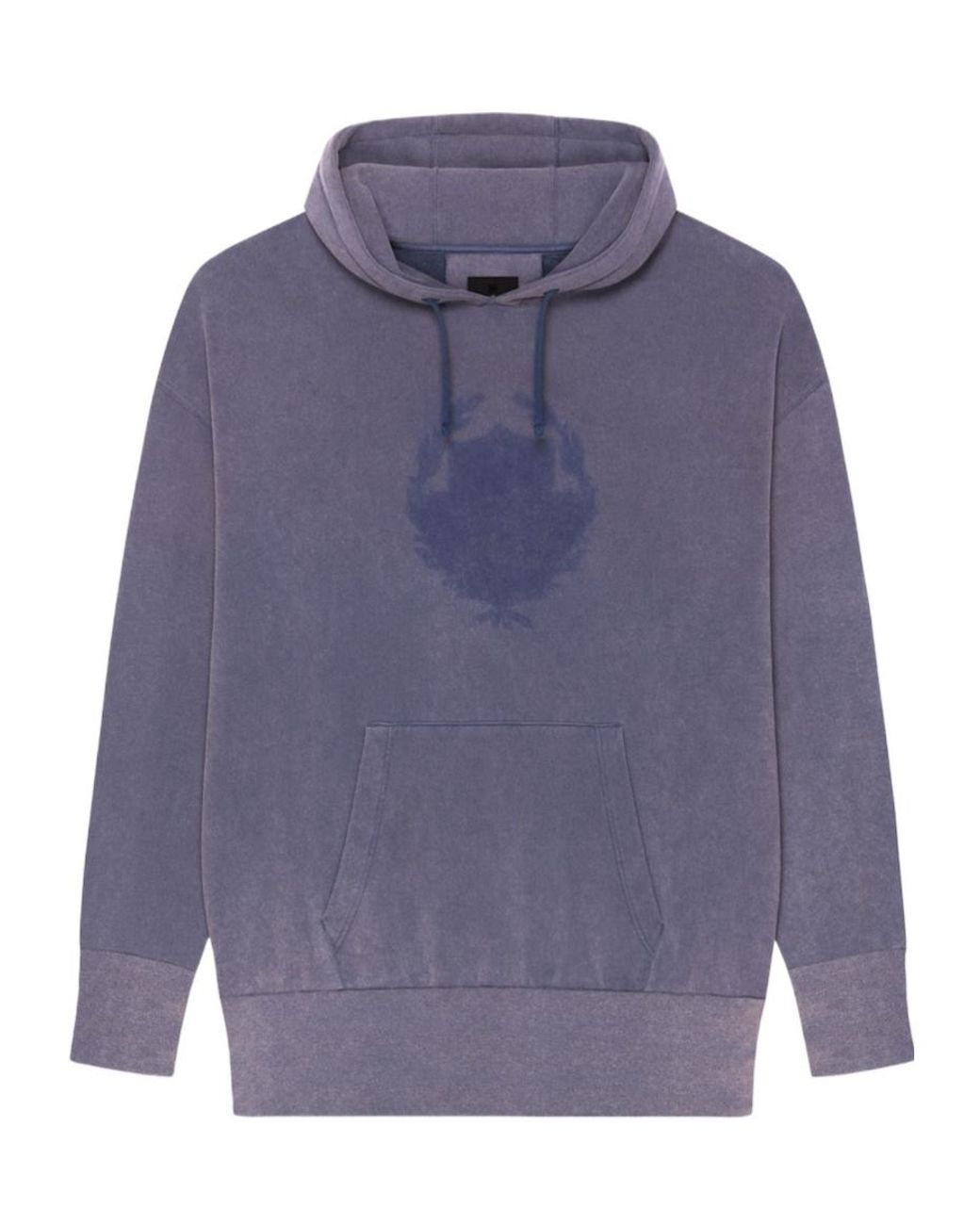 Givenchy Blue Faded Drawstring Hoodie for men