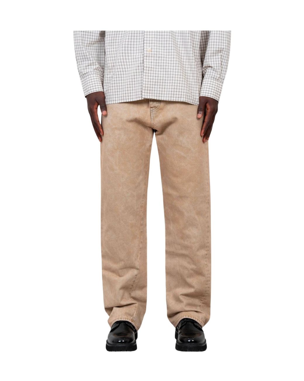 sunflower Gray Logo Patch Straight-Leg Jeans for men