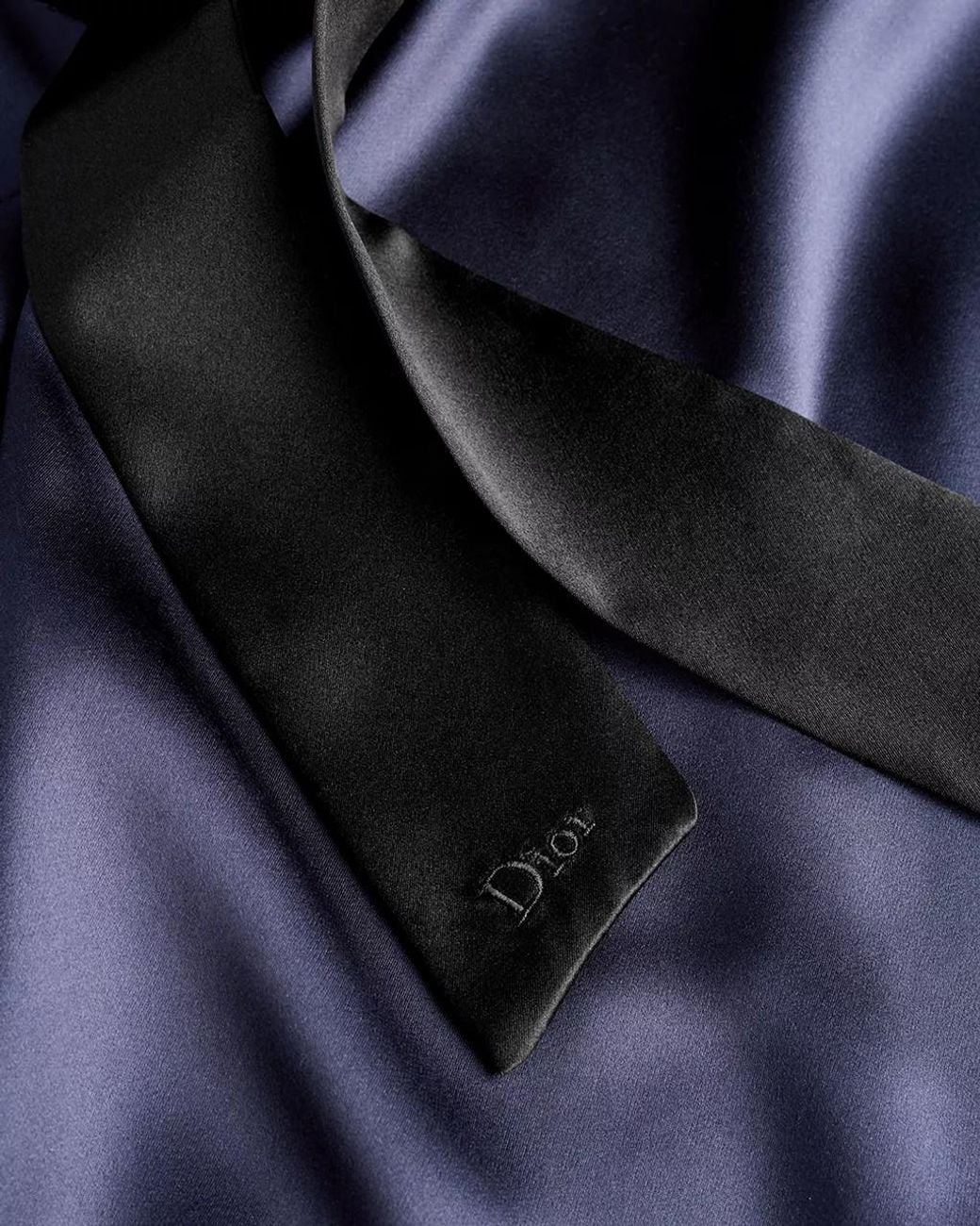 Dior Blue Blouse With Rear Tie