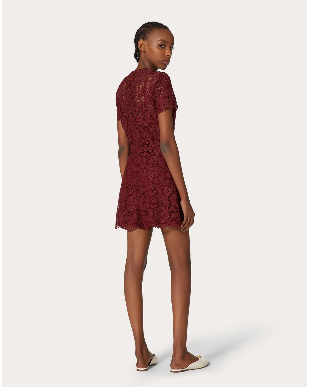Valentino Red Lace Dress