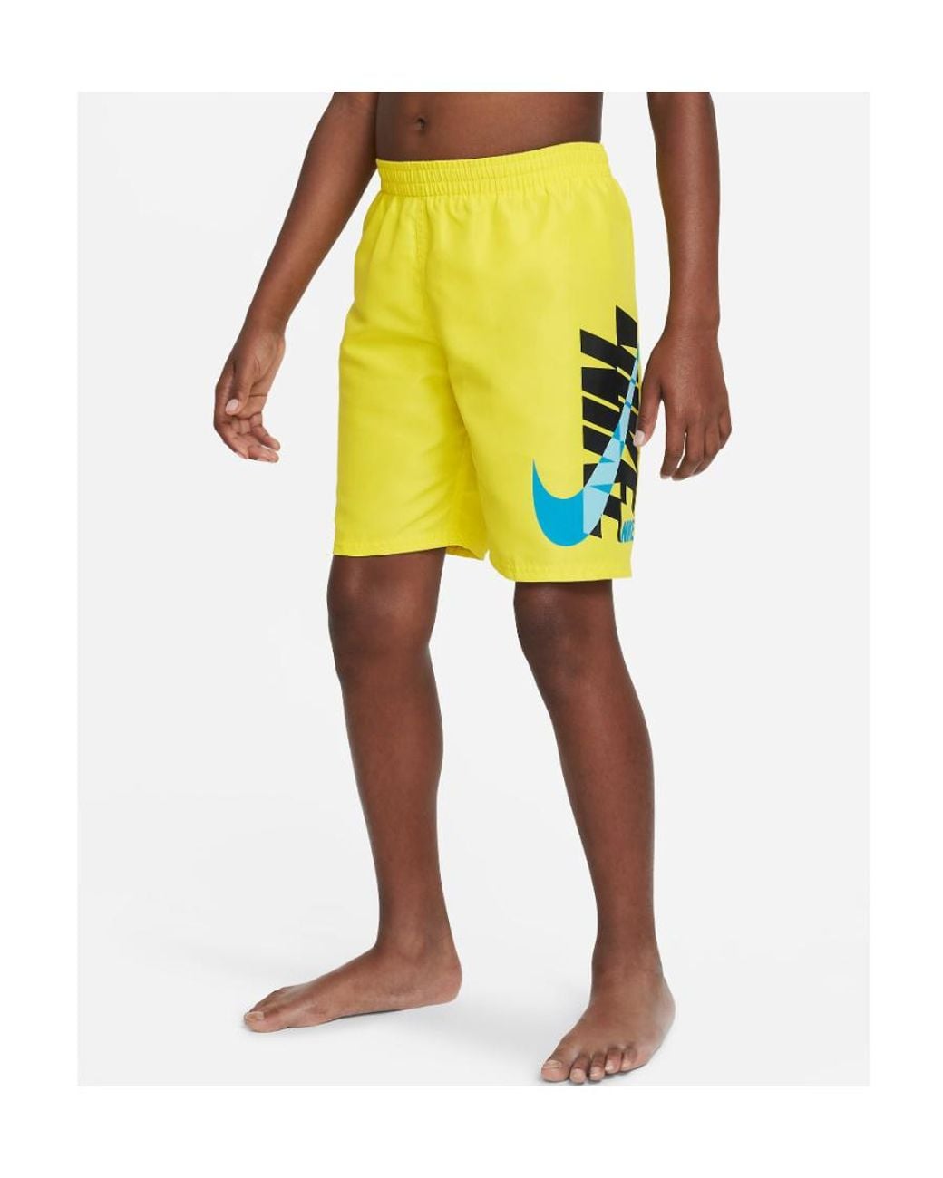 Nike Yellow Logo Shorts