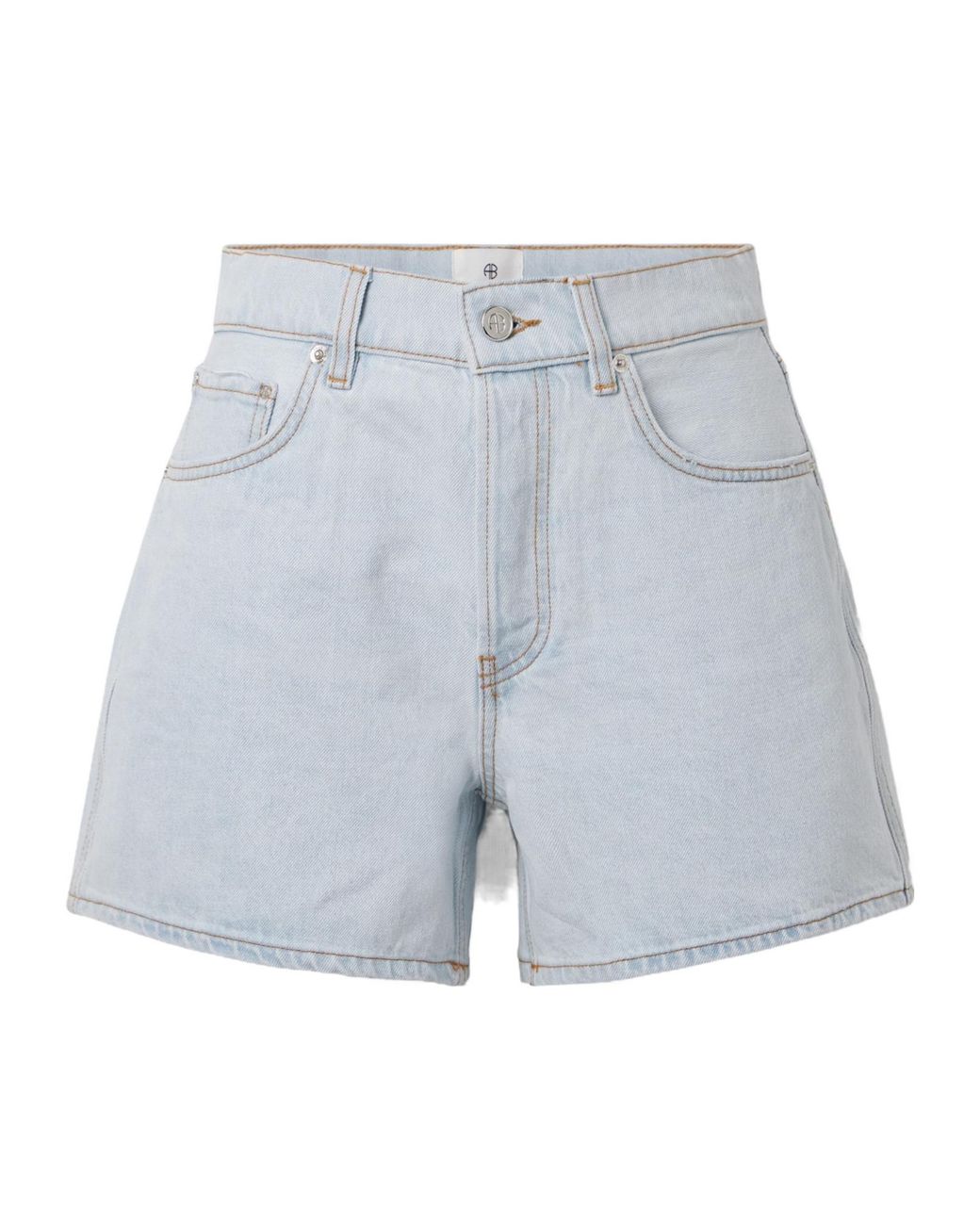 Anine Bing Blue Dalton Organic Denim Shorts