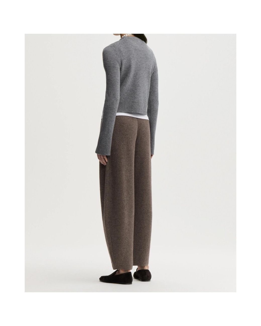 By Malene Birger Gray Hannan Crewneck Knitted Sweater