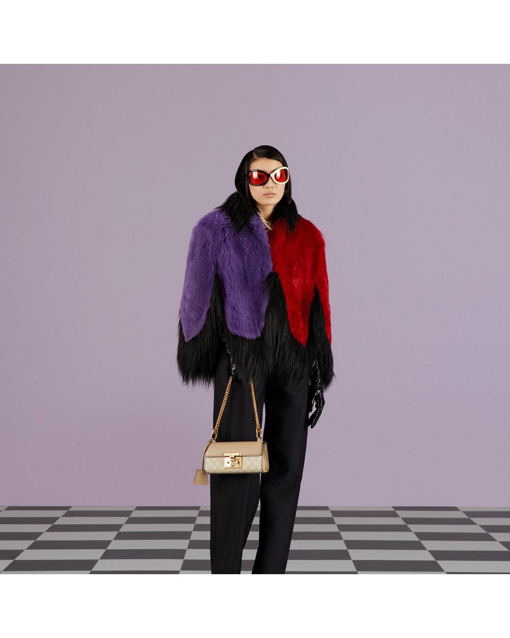 Gucci Natural Padlock Mini Shoulder Bag