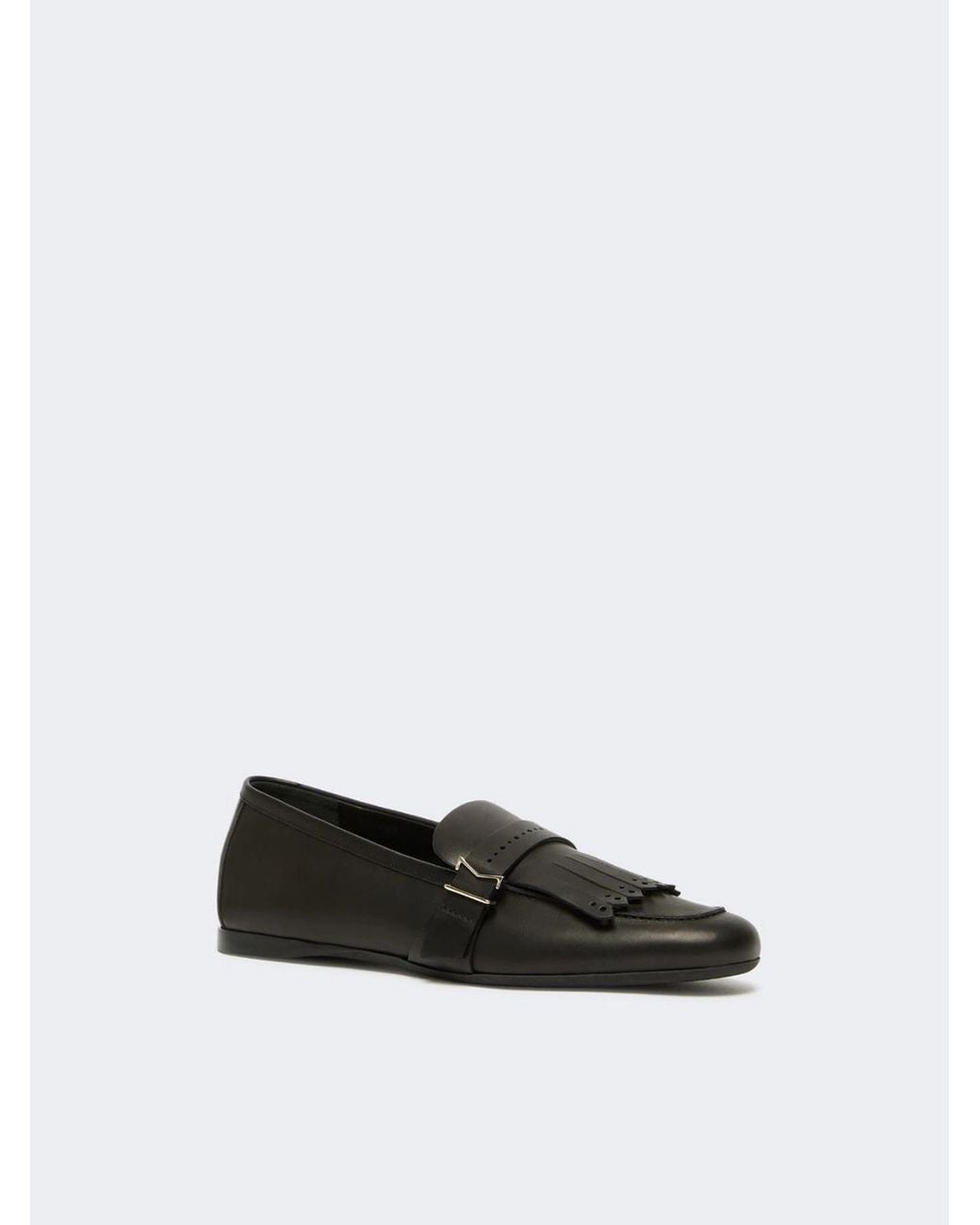 Max Mara Black Tassel Loafers