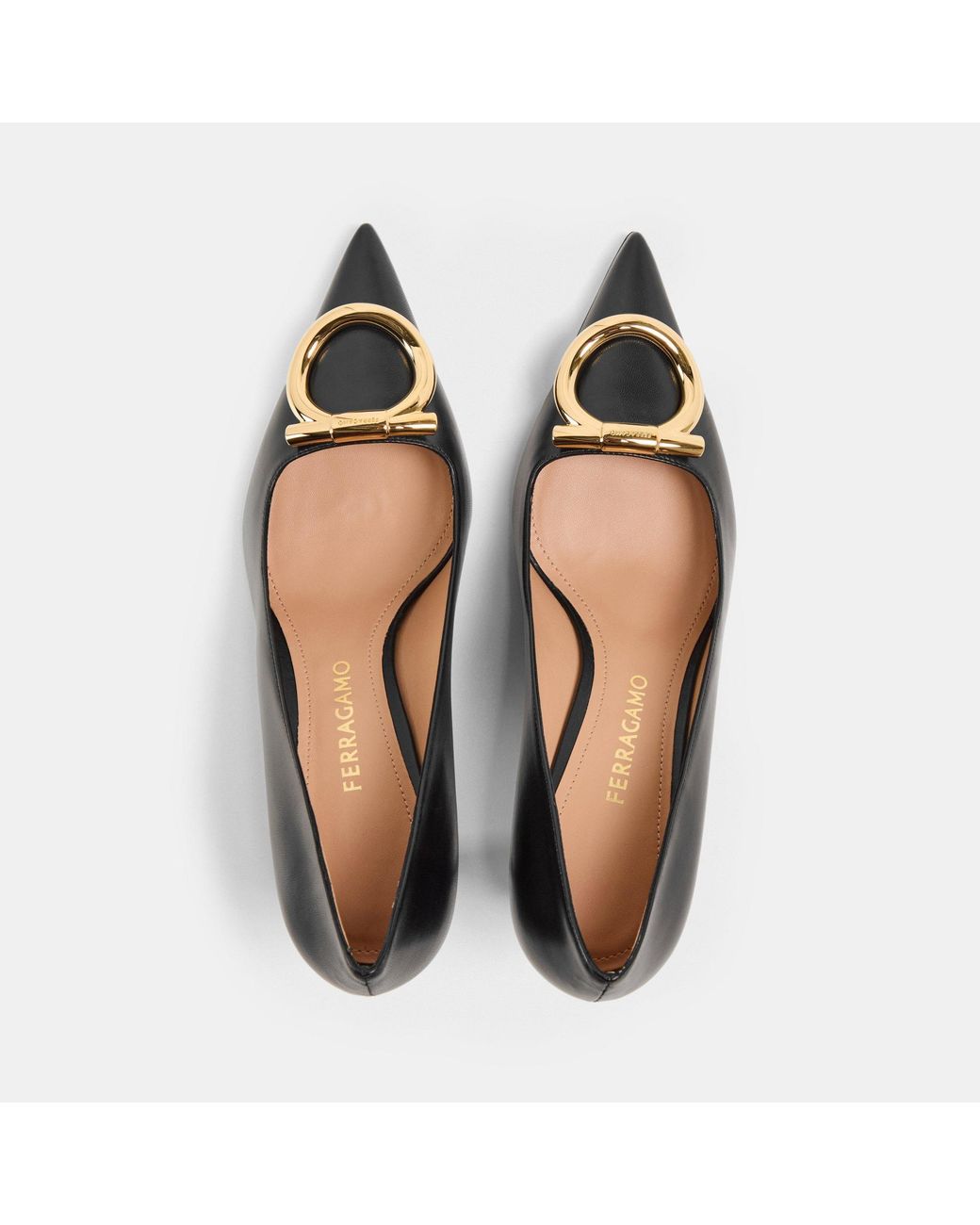 Ferragamo Brown Pointed-Toe Versatile High Heels