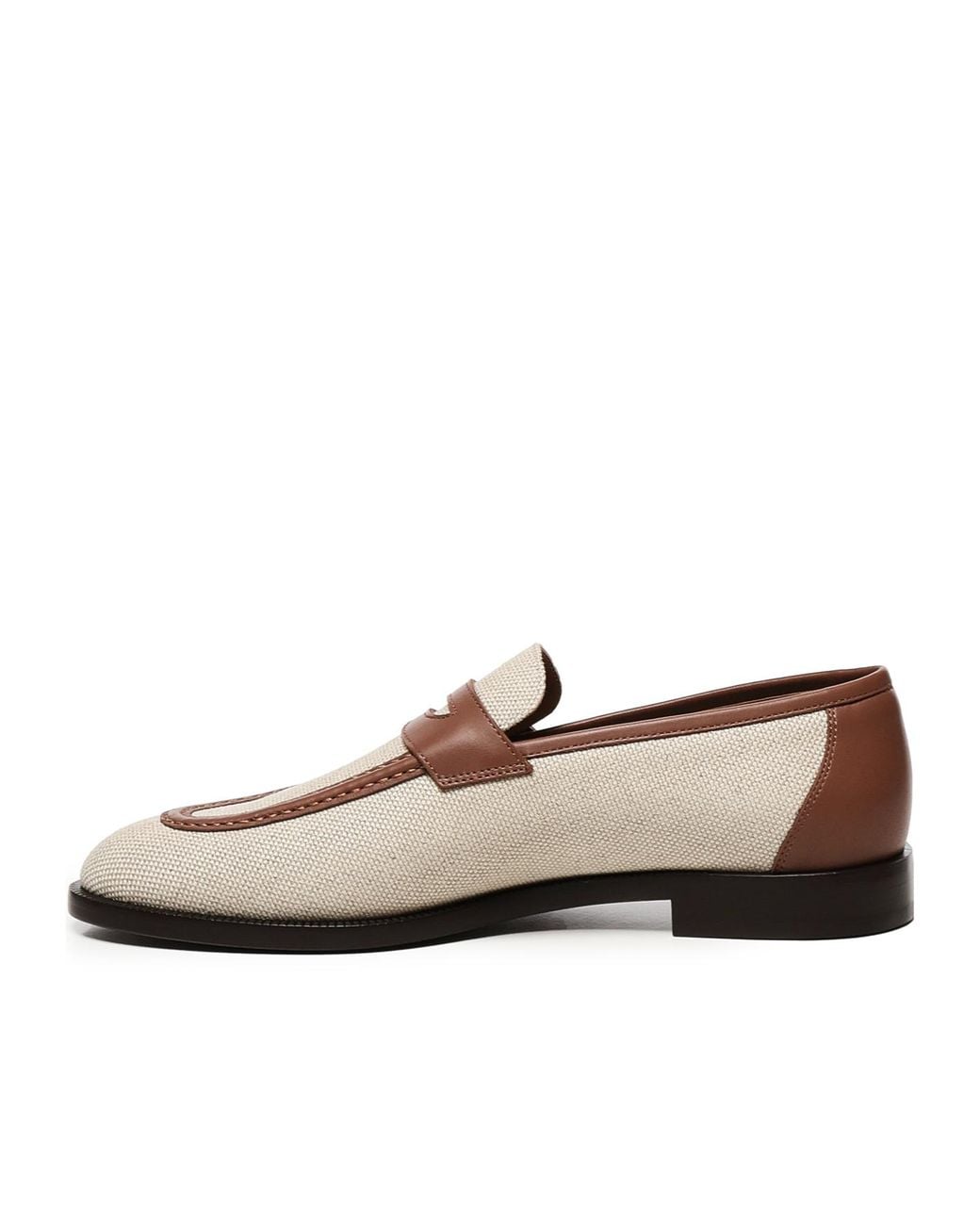 Loro Piana White Sergio Loafers