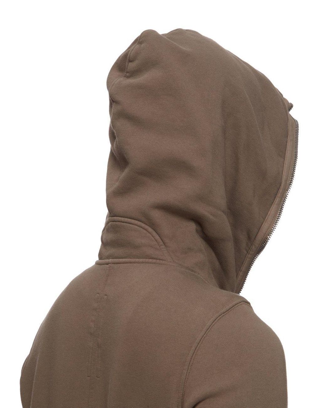 Rick Owens Brown Porterville Gimp Hoodie for men